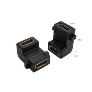 ADAPTADOR HDMI MACHO/HEMBRA CODO/ANGULO/90º